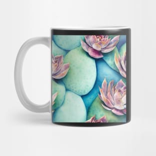 Watercolor succulent pattern Mug